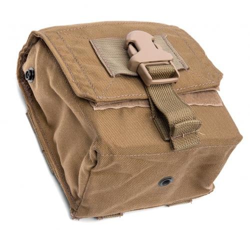 Eagle Industries FSBE M-60 Ammo Pouch, Coyote Brown, surplus. Strong and quick buckle and drain grommet in the bottom.